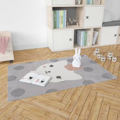 Tapis Lola Polka - 120 x 170 cm - Oeko Tex - Nattiot GRIS 4 - vertbaudet enfant 