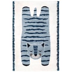 -Tapis enfant Elvar tissé machine en polypropylène bleu 100x150 - Nattiot