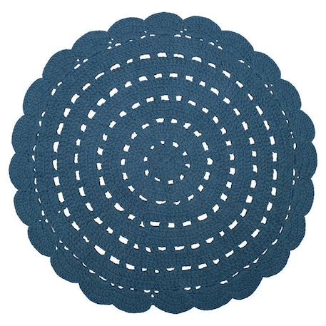 Tapis rond Alma Bleu  - NATTIOT - Coton BLEU 2 - vertbaudet enfant 