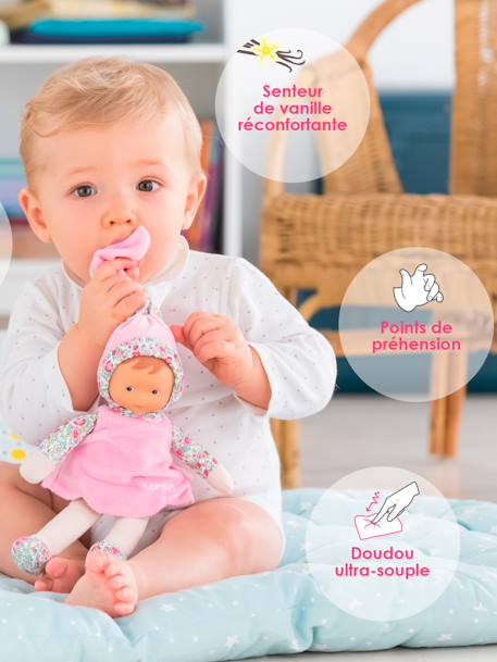 Doudou bébé Miss rose jardin en fleurs - COROLLE rose 8 - vertbaudet enfant 