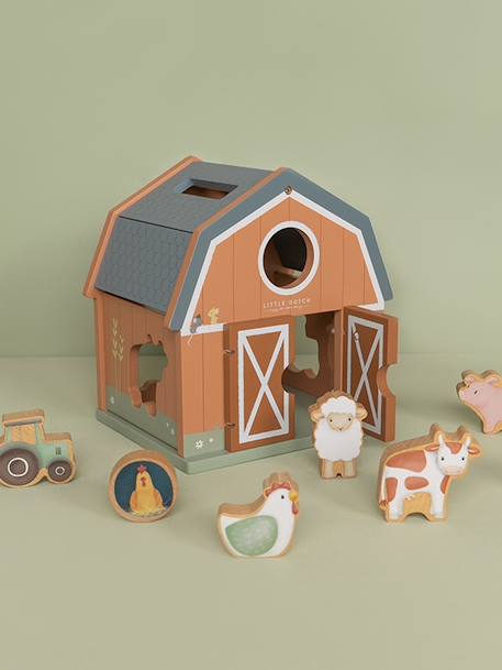 Boîte à Formes Little Farm - LITTLE DUTCH multicolore 4 - vertbaudet enfant 