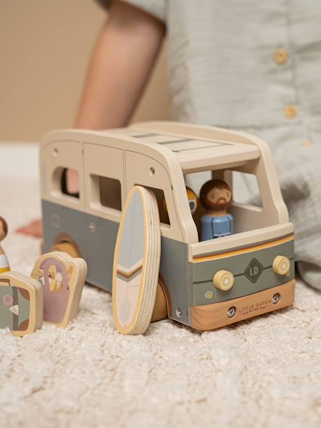 Camping-car Vintage en bois - LITTLE DUTCH multicolore 4 - vertbaudet enfant 