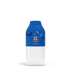 -Petite Bouteille d'Eau MB Positive S Blue Terrazzo 330ml - Petite Gourde Hermétique pour Enfant Ecole-Parc  - monbento X Catimini