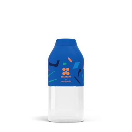 Petite Bouteille d'Eau MB Positive S Blue Terrazzo 330ml - Petite Gourde Hermétique pour Enfant Ecole-Parc  - monbento X Catimini BLEU 1 - vertbaudet enfant 