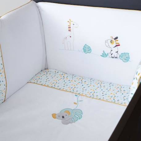 Housse De Couette Pour Lit Bébé Trois Kilos Sept - Blanc  100x140cm BLANC 1 - vertbaudet enfant 