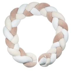 Tresse de lit - Trois Kilos Sept - Rose - Velours - 200cm  - vertbaudet enfant