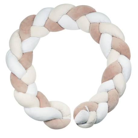 Tresse de lit - Trois Kilos Sept - Rose - Velours - 200cm ROSE 1 - vertbaudet enfant 