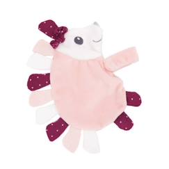 Doudou Plat Hérisson Trois Kilos Sept - Rose  - vertbaudet enfant