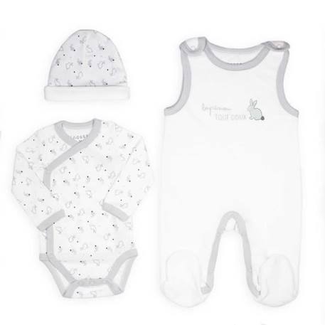 Trousseau De Naissance Trois Kilos Sept - Blanc 3 Mois BLANC 3 - vertbaudet enfant 