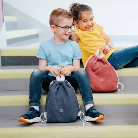 MB Buddy Bleu Sac à Dos Enfant - Sac Repas Enfant fille et garçon - Sac Transport Repas et-ou Goûter  - monbento BLEU 4 - vertbaudet enfant 