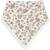 Bavoir Bandana Fleurs Retro - JOLLEIN - Mixte - 100% coton-jersey - Blanc, rose et vert BLANC 2 - vertbaudet enfant 