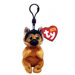 Jouet-Premier âge-Peluches-Porte-clés TY - Ace Le Chien - TY43110 - Beanie Bellies Clip - Marron - Enfant - Blanc - Intérieur - Plush