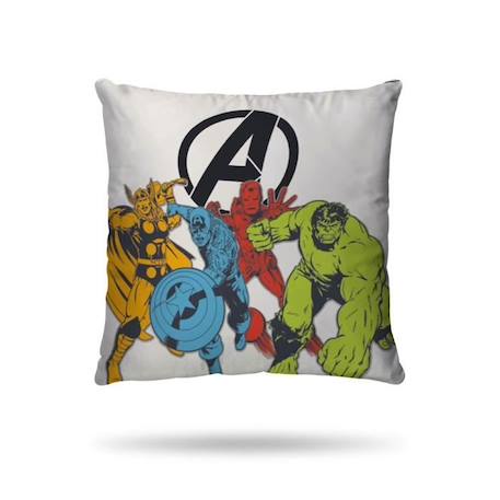 MARVEL - Housse de couette Avengers 140x200 cm + 1 Taie d'oreiller 63x63 cm - 100% Coton - Blanc BLANC 3 - vertbaudet enfant 