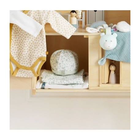 Bonnet de naissance en coton BLANC 3 - vertbaudet enfant 