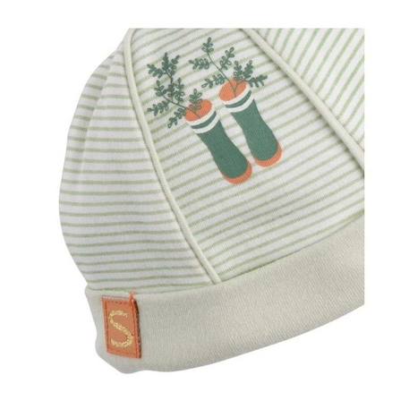 Lot bonnet et moufles bébé en coton VERT 2 - vertbaudet enfant 