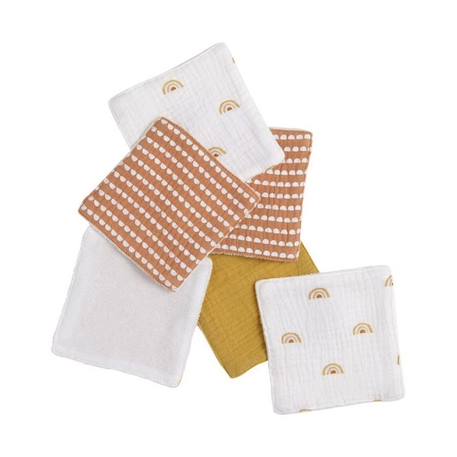 Trousse de toilette et carré éponge en coton BLANC 3 - vertbaudet enfant 