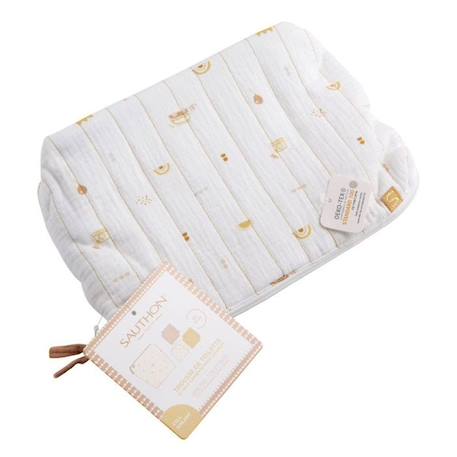 Trousse de toilette et carré éponge en coton BLANC 4 - vertbaudet enfant 