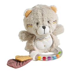 Jouet-Hochet - Timouki - Ours en velours beige - Mixte - A partir de 1 mois