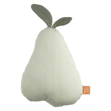 Coussin déco poire 23x36cm en coton Vert tilleul VERT 1 - vertbaudet enfant 