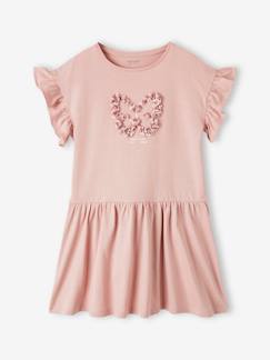 Robe motif fantaisie en relief fille  - vertbaudet enfant