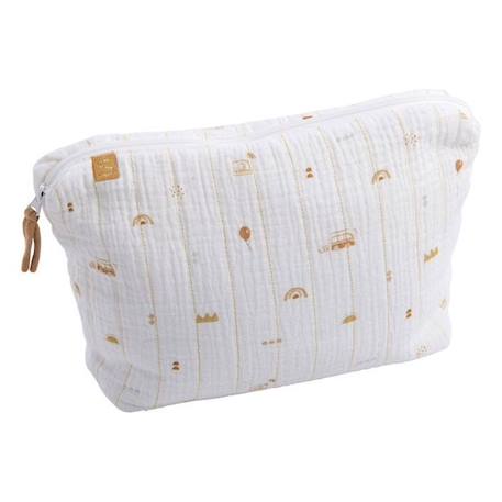 Trousse de toilette et carré éponge en coton BLANC 2 - vertbaudet enfant 