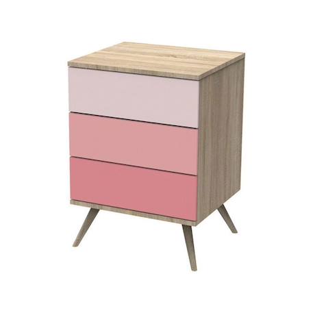 Commode 3 tiroirs en bois ROSE 1 - vertbaudet enfant 