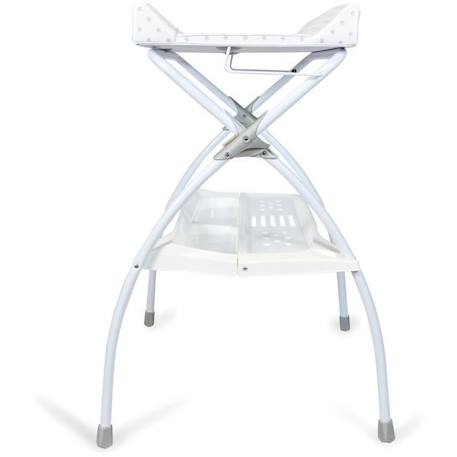 Table à Langer Moon - Babyland - PVC - 80x68x98cm - Etoile Grise - made in Italia BLANC 4 - vertbaudet enfant 