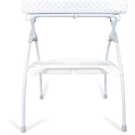 Table à Langer Moon - Babyland - PVC - 80x68x98cm - Etoile Grise - made in Italia BLANC 3 - vertbaudet enfant 