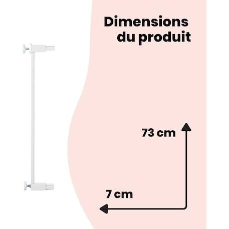 SAFETY 1ST Extension de barrière de sécurité 7 cm Blanc Métal BLANC 6 - vertbaudet enfant 