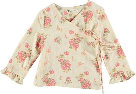 Fille-Gilet Kimono Lila enfant doublé