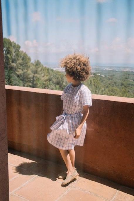 Robe fille Joya BLEU+JAUNE 3 - vertbaudet enfant 