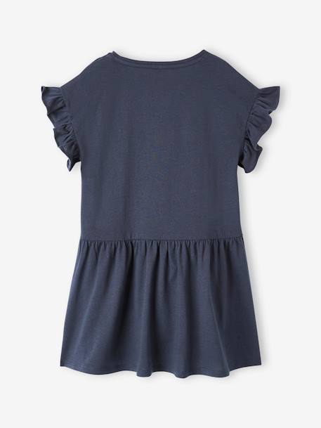 Robe animation fantaisie fille marine+mauve+vert de gris 3 - vertbaudet enfant 