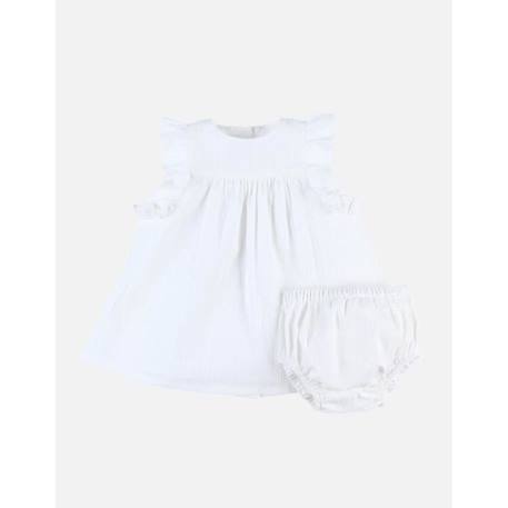 Ensemble cérémonie robe + bloomer BLANC 2 - vertbaudet enfant 