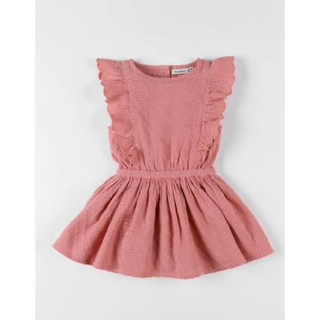 Bébé-Robe cérémonie à volants blush