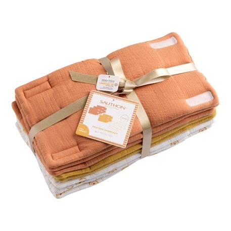 Protections de barreaux de lit en coton Sunlight JAUNE 2 - vertbaudet enfant 