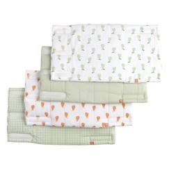 Protections de barreaux de lit coton Vert tilleul  - vertbaudet enfant