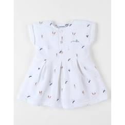 Robe imprimé fleuri en crêpe de coton  - vertbaudet enfant