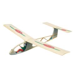 Jouet-Jeux d'imagination-Véhicules, garages, circuits et trains-Planeur Pino - AERO-NAUT - Kit d'aéromodélisme en bois de balsa - Envergure 75 cm