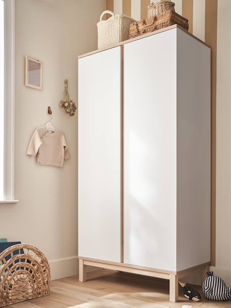 Armoire 2 portes LIGNE COMETE blanc 4 - vertbaudet enfant 