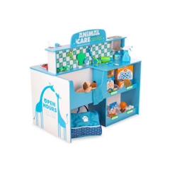 Centre vétérinaire et salon de toilettage - MELISSA & DOUG - 3 ans et plus - Jeu d'imitation - Bleu  - vertbaudet enfant