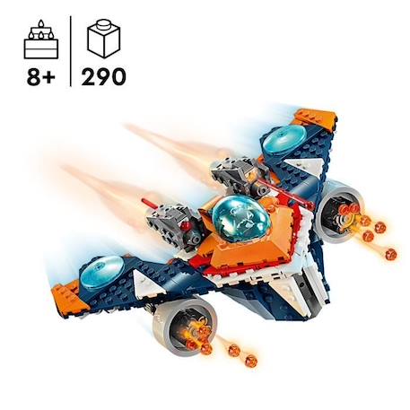 LEGO® 76278 Marvel Le Vaisseau Spatial de Rocket contre Ronan, Jouet sur Les Gardiens de la Galaxie, Vaisseau et Minifigurines BLEU 2 - vertbaudet enfant 