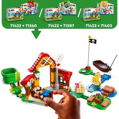 LEGO® Super Mario 71422 Ensemble d’Extension Pique-nique chez Mario, Jouet à Combiner avec Pack de Démarrage VERT 3 - vertbaudet enfant 
