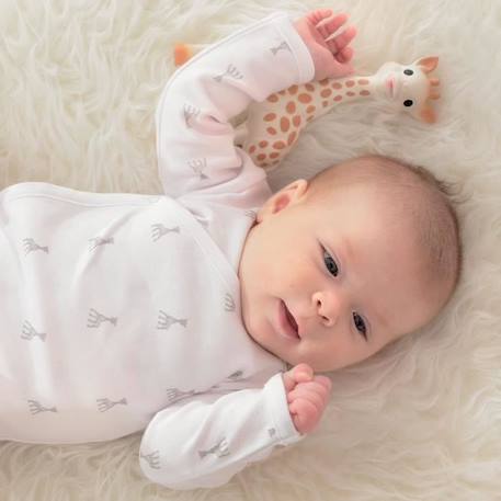 Body Sophie la Girafe® - 3 mois - TROIS KILOS SEPT BLANC 2 - vertbaudet enfant 