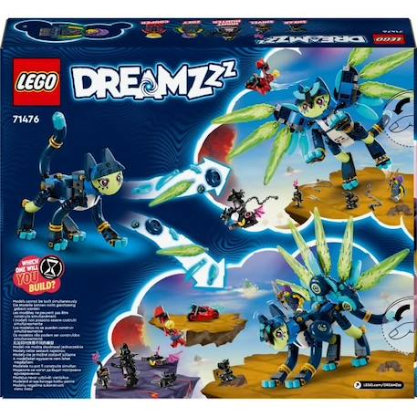 LEGO® 71476 DREAMZzz Zoey et Zian, le Chat-Hibou, Jouet de Figurines pour Enfants, avec un Animal Fabuleux à Construire BLEU 6 - vertbaudet enfant 