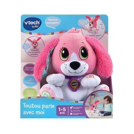 VTECH BABY - Toutou parle avec moi - Rose ROSE 3 - vertbaudet enfant 