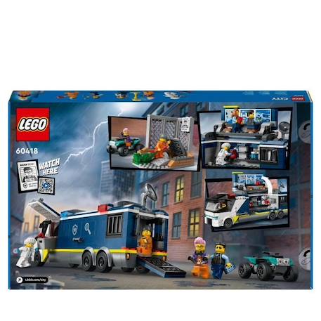 LEGO® 60418 City Le Laboratoire de Police Scientifique Mobile, Jouet de Quad, Cadeau Enfants Dès 7 Ans, et Minifigurines BLEU 6 - vertbaudet enfant 