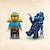 LEGO® 71802 NINJAGO L’Attaque du Dragon Rebelle de Nya, Jouet Ninja de Dragon et Figurines incluant Nya avec Mini-Katana BLEU 4 - vertbaudet enfant 