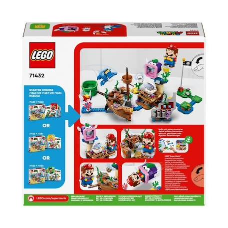 LEGO® 71432 Super Mario Ensemble d'Extension Aventure dans l'Épave Engloutie avec Dorrie, Jouet avec Figurines de Cheep Cheep BLEU 6 - vertbaudet enfant 