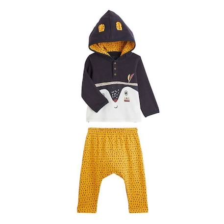 Bébé-Ensemble-Ensemble en molleton sweat et pantalon bébé garçon Foxy