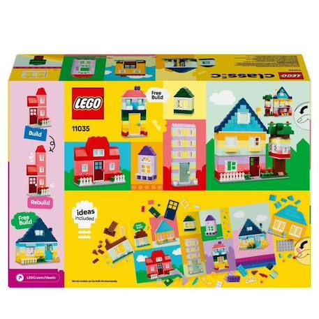 LEGO® 11035 Classic Les Maisons Créatives, Jouet pour Garçons et Filles Dès 4 Ans, Briques de Construction JAUNE 6 - vertbaudet enfant 